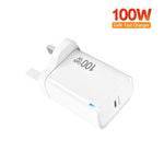 Carregador TE-PD46 GaN 100W PD 45W Protocolo Totalmente Compatível, Ficha UK
