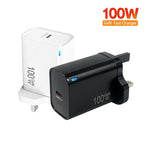 Carregador TE-PD46 GaN 100W PD 45W Protocolo Totalmente Compatível, Ficha UK