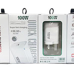 Carregador TE-PD46 GaN 100W PD 45W Protocolo Totalmente Compatível, Ficha UK