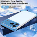 Capa de Telemóvel Ultra-fina Sem Moldura em Liga de Titânio com Proteção nos Quatro Cantos, Para iPhone 17 Pro Max, Para iPhone 17 Pro, Para iPhone 17, Para iPhone Air
