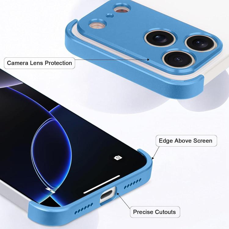 Capa de Telemóvel Ultra-fina Sem Moldura em Liga de Titânio com Proteção nos Quatro Cantos, Para iPhone 17 Pro Max, Para iPhone 17 Pro, Para iPhone 17, Para iPhone Air