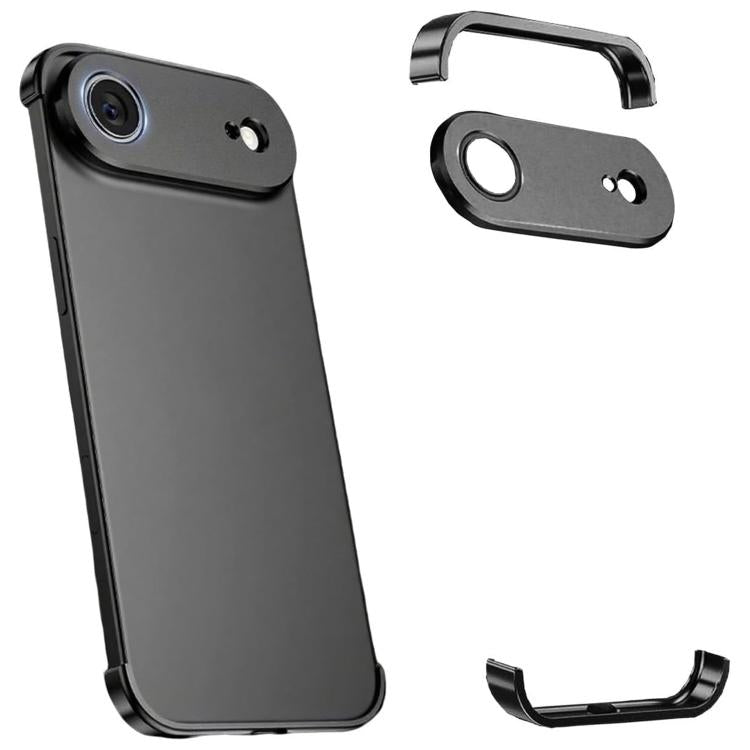 Capa de Telemóvel Ultra-fina Sem Moldura em Liga de Titânio com Proteção nos Quatro Cantos, Para iPhone 17 Pro Max, Para iPhone 17 Pro, Para iPhone 17, Para iPhone Air