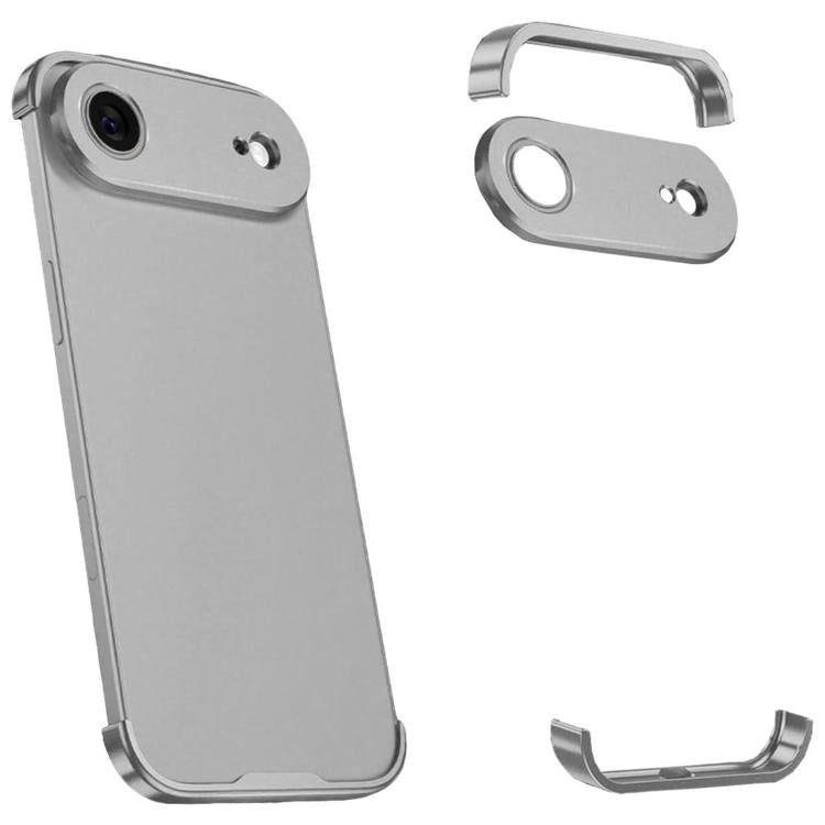 Capa de Telemóvel Ultra-fina Sem Moldura em Liga de Titânio com Proteção nos Quatro Cantos, Para iPhone 17 Pro Max, Para iPhone 17 Pro, Para iPhone 17, Para iPhone Air