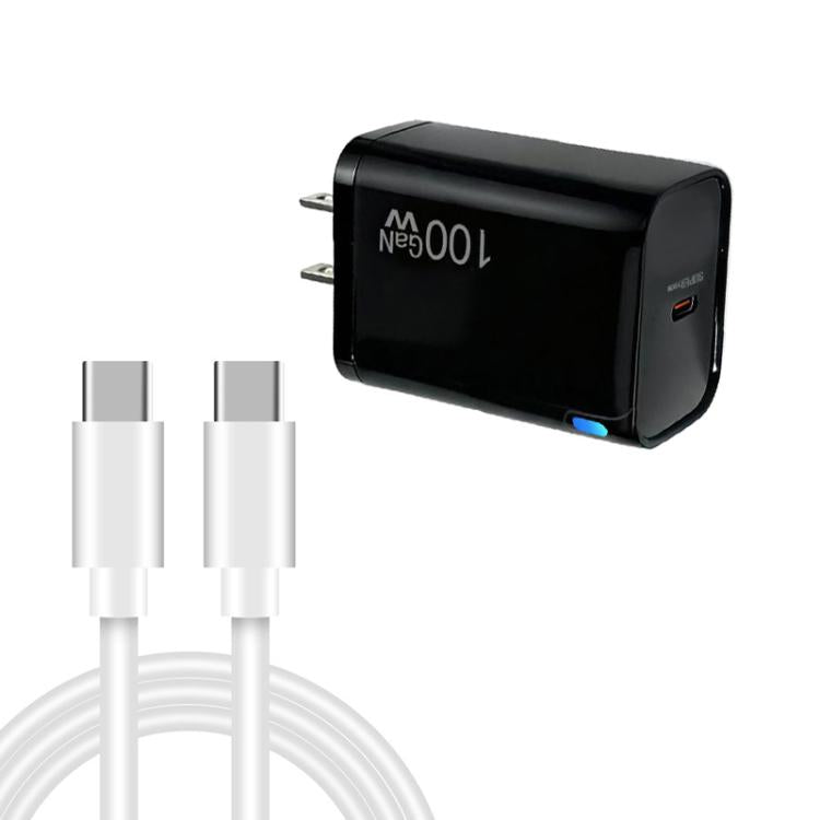 Carregador TE-PD46 GaN 100W PD 45W Totalmente Compatível com Cabo de Dados Type-C para Type-C, Ficha US