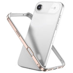 Capa de Telemóvel com Estrutura em Metal e Silicone, Proteção Quádrupla nos Cantos, Amortecimento e Refrigeração, Para iPhone 17 Pro Max, Para iPhone 17 Pro, Para iPhone 17, Para iPhone Air