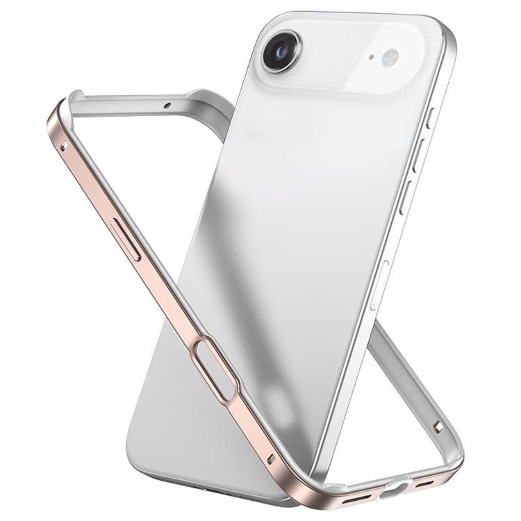 Capa de Telemóvel com Estrutura em Metal e Silicone, Proteção Quádrupla nos Cantos, Amortecimento e Refrigeração, Para iPhone 17 Pro Max, Para iPhone 17 Pro, Para iPhone 17, Para iPhone Air