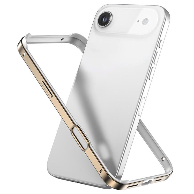 Capa de Telemóvel com Estrutura em Metal e Silicone, Proteção Quádrupla nos Cantos, Amortecimento e Refrigeração, Para iPhone 17 Pro Max, Para iPhone 17 Pro, Para iPhone 17, Para iPhone Air