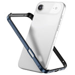 Capa de Telemóvel com Estrutura em Metal e Silicone, Proteção Quádrupla nos Cantos, Amortecimento e Refrigeração, Para iPhone 17 Pro Max, Para iPhone 17 Pro, Para iPhone 17, Para iPhone Air