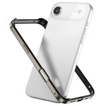 Capa de Telemóvel com Estrutura em Metal e Silicone, Proteção Quádrupla nos Cantos, Amortecimento e Refrigeração, Para iPhone 17 Pro Max, Para iPhone 17 Pro, Para iPhone 17, Para iPhone Air