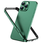 Capa de Telemóvel com Estrutura em Metal e Silicone, Proteção Quádrupla nos Cantos, Amortecimento e Refrigeração, Para iPhone 16 Pro Max, Para iPhone 16 Pro, Para iPhone 16 Plus, Para iPhone 16