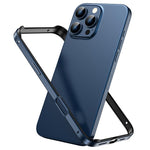 Capa de Telemóvel com Estrutura em Metal e Silicone, Proteção Quádrupla nos Cantos, Amortecimento e Refrigeração, Para iPhone 16 Pro Max, Para iPhone 16 Pro, Para iPhone 16 Plus, Para iPhone 16