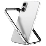 Capa de Telemóvel com Estrutura em Metal e Silicone, Proteção Quádrupla nos Cantos, Amortecimento e Refrigeração, Para iPhone 16 Pro Max, Para iPhone 16 Pro, Para iPhone 16 Plus, Para iPhone 16