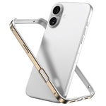Capa de Telemóvel com Estrutura em Metal e Silicone, Proteção Quádrupla nos Cantos, Amortecimento e Refrigeração, Para iPhone 16 Pro Max, Para iPhone 16 Pro, Para iPhone 16 Plus, Para iPhone 16