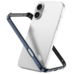 Capa de Telemóvel com Estrutura em Metal e Silicone, Proteção Quádrupla nos Cantos, Amortecimento e Refrigeração, Para iPhone 16 Pro Max, Para iPhone 16 Pro, Para iPhone 16 Plus, Para iPhone 16