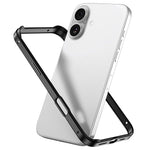 Capa de Telemóvel com Estrutura em Metal e Silicone, Proteção Quádrupla nos Cantos, Amortecimento e Refrigeração, Para iPhone 16 Pro Max, Para iPhone 16 Pro, Para iPhone 16 Plus, Para iPhone 16