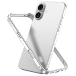 Capa de Telemóvel com Estrutura em Metal e Silicone, Proteção Quádrupla nos Cantos, Amortecimento e Refrigeração, Para iPhone 16 Pro Max, Para iPhone 16 Pro, Para iPhone 16 Plus, Para iPhone 16