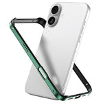Capa de Telemóvel com Estrutura em Metal e Silicone, Proteção Quádrupla nos Cantos, Amortecimento e Refrigeração, Para iPhone 16 Pro Max, Para iPhone 16 Pro, Para iPhone 16 Plus, Para iPhone 16