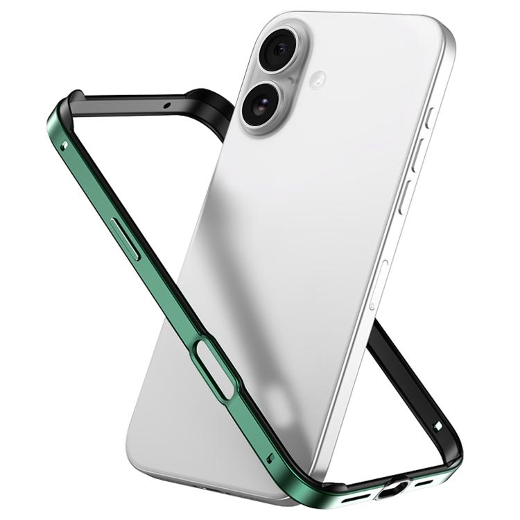 Capa de Telemóvel com Estrutura em Metal e Silicone, Proteção Quádrupla nos Cantos, Amortecimento e Refrigeração, Para iPhone 16 Pro Max, Para iPhone 16 Pro, Para iPhone 16 Plus, Para iPhone 16