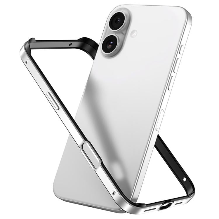 Capa de Telemóvel com Estrutura em Metal e Silicone, Proteção Quádrupla nos Cantos, Amortecimento e Refrigeração, Para iPhone 16 Pro Max, Para iPhone 16 Pro, Para iPhone 16 Plus, Para iPhone 16