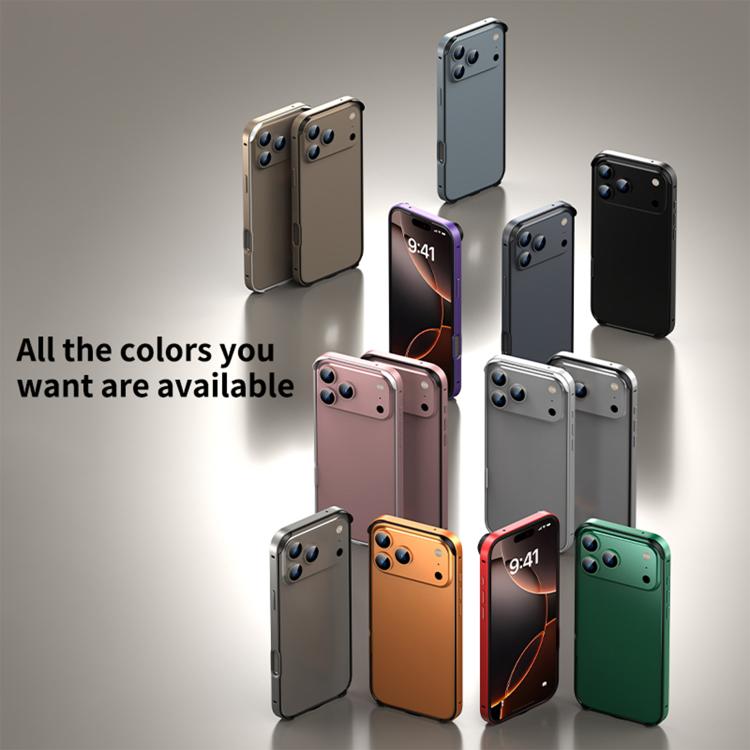 Capa de Telemóvel com Estrutura em Metal e Silicone, Proteção Quádrupla nos Cantos, Amortecimento e Refrigeração, Para iPhone 16 Pro Max, Para iPhone 16 Pro, Para iPhone 16 Plus, Para iPhone 16