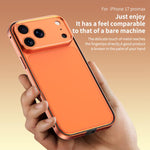 Capa de telemóvel fina com moldura em liga de alumínio, borda em silicone híbrido e moldura metálica para lente, Para iPhone 17 Pro Max, Para iPhone 17 Pro