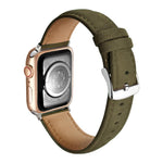Correia de Relógio em Pele Genuína de Camurça Dupla Face, Para Apple Watch 46mm / 49mm / 45mm / 44mm, Para Apple Watch 42mm / 41mm / 40mm / 38mm