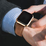 Correia de Relógio em Pele Genuína de Camurça Dupla Face, Para Apple Watch 46mm / 49mm / 45mm / 44mm, Para Apple Watch 42mm / 41mm / 40mm / 38mm