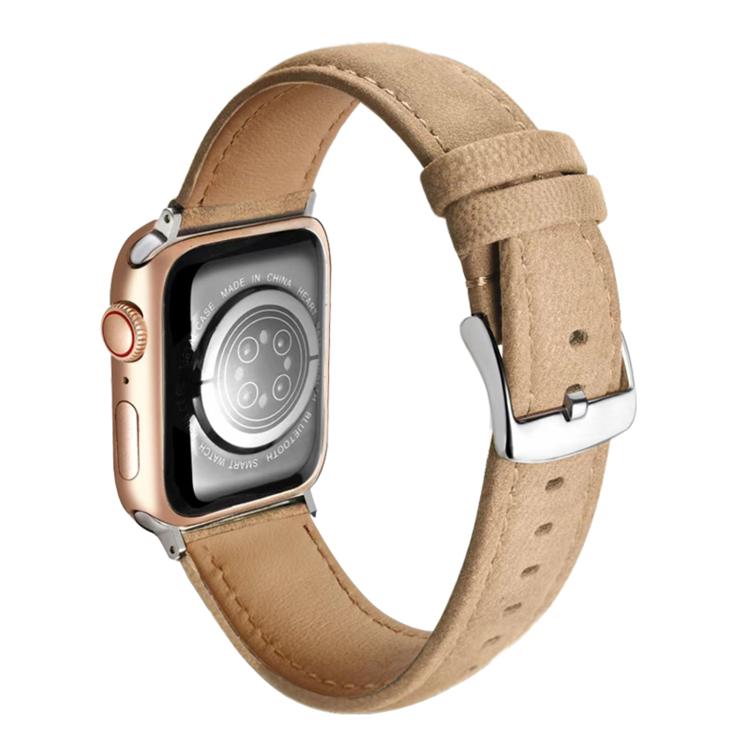 Correia de Relógio em Pele Genuína de Camurça Dupla Face, Para Apple Watch 46mm / 49mm / 45mm / 44mm, Para Apple Watch 42mm / 41mm / 40mm / 38mm