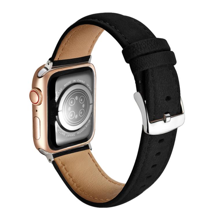Correia de Relógio em Pele Genuína de Camurça Dupla Face, Para Apple Watch 46mm / 49mm / 45mm / 44mm, Para Apple Watch 42mm / 41mm / 40mm / 38mm