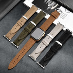 Correia de Relógio em Pele Genuína de Camurça Dupla Face, Para Apple Watch 46mm / 49mm / 45mm / 44mm, Para Apple Watch 42mm / 41mm / 40mm / 38mm