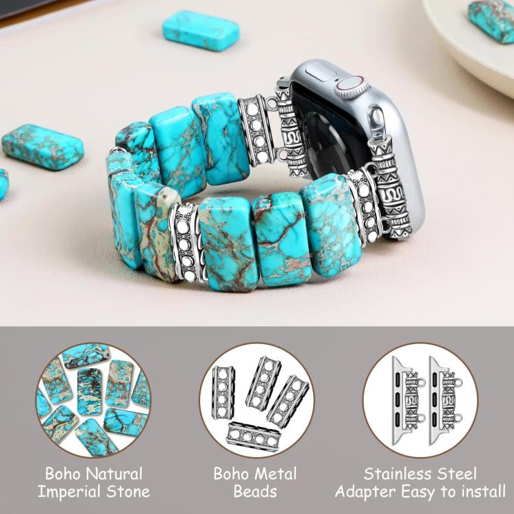 Correia de Relógio em Cerâmica Imperial Stone, Para Apple Watch 46mm / 49mm / 45mm / 44mm, Para Apple Watch 42mm / 41mm / 40mm / 38mm