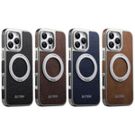 Capa para telemóvel Suteni G6 com textura Crazy Horse, suporte magnético rotativo 360 eletroplatinado, para iPhone 13 Pro Max, para iPhone 13 Pro