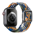 Pulseira de Relógio em Nylon Trançado com Fivela Magnética Estilo Moderno, Para Apple Watch 46mm / 49mm / 45mm / 44mm, Para Apple Watch 42mm / 41mm / 40mm / 38mm