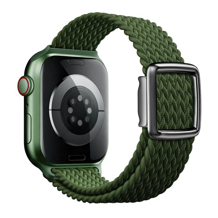 Pulseira de Relógio em Nylon Trançado com Fivela Magnética Estilo Moderno, Para Apple Watch 46mm / 49mm / 45mm / 44mm, Para Apple Watch 42mm / 41mm / 40mm / 38mm