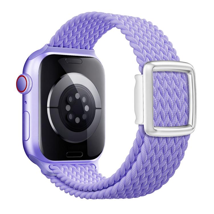 Pulseira de Relógio em Nylon Trançado com Fivela Magnética Estilo Moderno, Para Apple Watch 46mm / 49mm / 45mm / 44mm, Para Apple Watch 42mm / 41mm / 40mm / 38mm