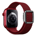 Pulseira de Relógio em Nylon Trançado com Fivela Magnética Estilo Moderno, Para Apple Watch 46mm / 49mm / 45mm / 44mm, Para Apple Watch 42mm / 41mm / 40mm / 38mm