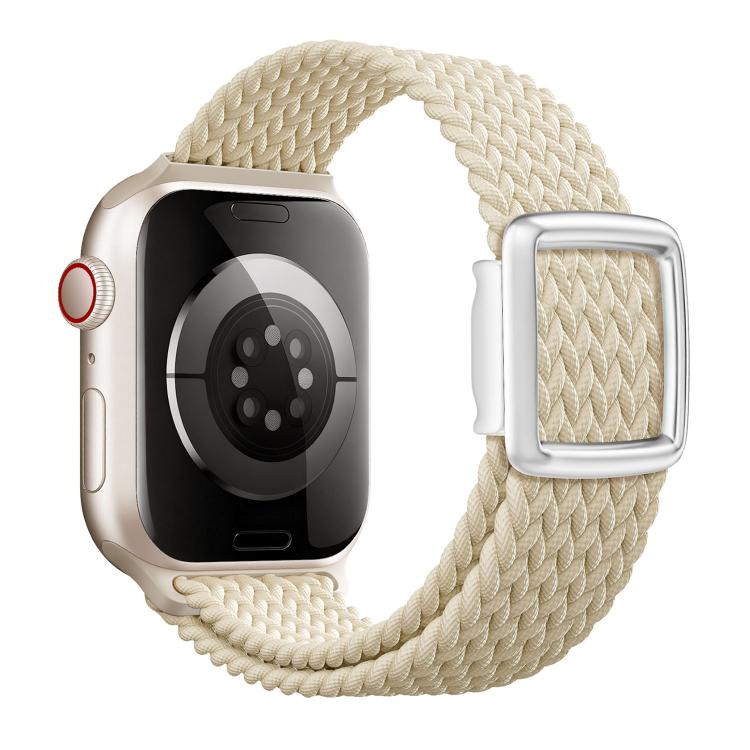 Pulseira de Relógio em Nylon Trançado com Fivela Magnética Estilo Moderno, Para Apple Watch 46mm / 49mm / 45mm / 44mm, Para Apple Watch 42mm / 41mm / 40mm / 38mm