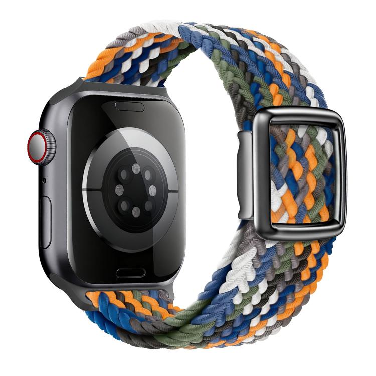 Pulseira de Relógio em Nylon Trançado com Fivela Magnética Estilo Moderno, Para Apple Watch 46mm / 49mm / 45mm / 44mm, Para Apple Watch 42mm / 41mm / 40mm / 38mm