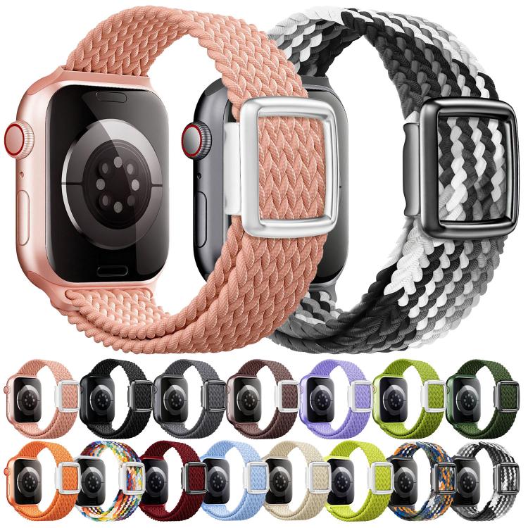 Pulseira de Relógio em Nylon Trançado com Fivela Magnética Estilo Moderno, Para Apple Watch 46mm / 49mm / 45mm / 44mm, Para Apple Watch 42mm / 41mm / 40mm / 38mm