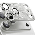 Kalebol Filme de Lente de Câmara com Armadura Metálica Fosca Tudo-em-um Brilho Diamante, Para iPhone 17 Pro Max, Para iPhone 17 Pro