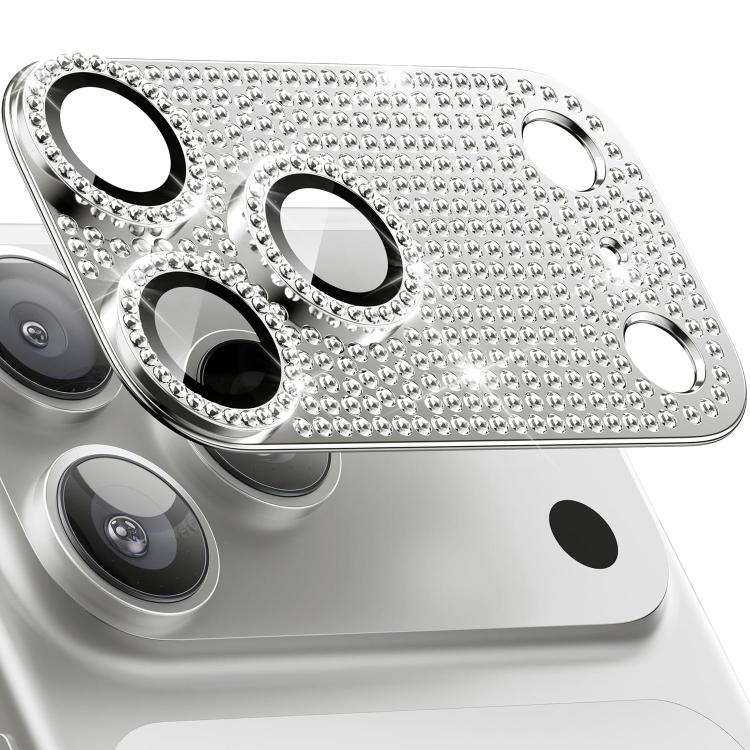 Kalebol Filme de Lente de Câmara com Armadura Metálica Fosca Tudo-em-um Brilho Diamante, Para iPhone 17 Pro Max, Para iPhone 17 Pro