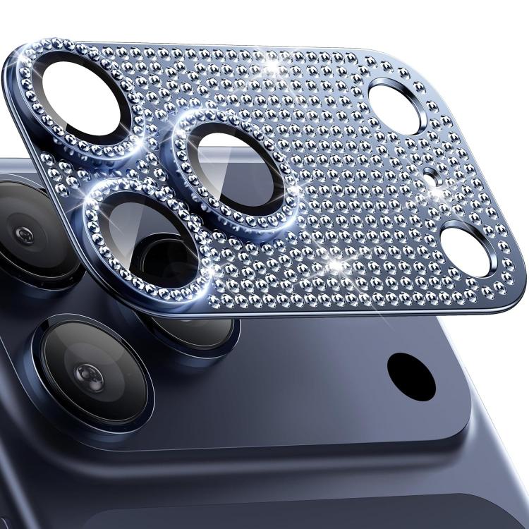 Kalebol Filme de Lente de Câmara com Armadura Metálica Fosca Tudo-em-um Brilho Diamante, Para iPhone 17 Pro Max, Para iPhone 17 Pro