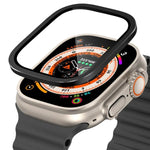 Película de Vidro Temperado com Moldura Metálica de Titânio para Relógio, Para Apple Watch Ultra 49mm
