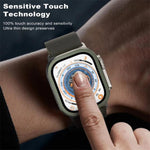 Película de Vidro Temperado com Moldura Metálica de Titânio para Relógio, Para Apple Watch Ultra 49mm