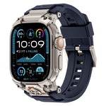 Pulseira de Relógio em Silicone com Armadura Metálica Personalizada, Para Apple Watch Ultra 3 / 2 / 1 49mm
