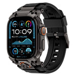 Pulseira de Relógio em Silicone com Armadura Metálica Personalizada, Para Apple Watch Ultra 3 / 2 / 1 49mm