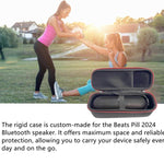 Estojo rígido de transporte para coluna Bluetooth Beats Pill 2024, caixa protetora portátil para exterior, para Beats Pill 2024