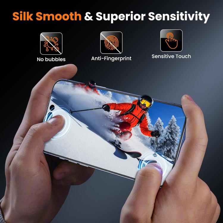 10pcs 0.18mm Ultra-Thin Ultrasonic HD Screen-Printed High-Aluminium Thick-Gel Tempered Glass Film, For iPhone 17e / 16e, For iPhone 17 Pro Max, For iPhone 17 Pro, For iPhone 17, For iPhone Air, For iPhone 16 Pro Max, For iPhone 16 Pro, For iPhone 16 Pl...