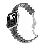 Pulseira de relógio em liga de zinco com fecho borboleta Dragon Spine, para Apple Watch 46mm / 49mm / 45mm / 44mm, para Apple Watch 42mm / 41mm / 40mm / 38mm
