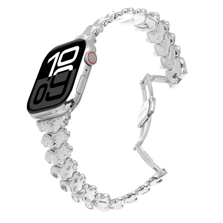 Pulseira de relógio em liga de zinco com fecho borboleta Dragon Spine, para Apple Watch 46mm / 49mm / 45mm / 44mm, para Apple Watch 42mm / 41mm / 40mm / 38mm
